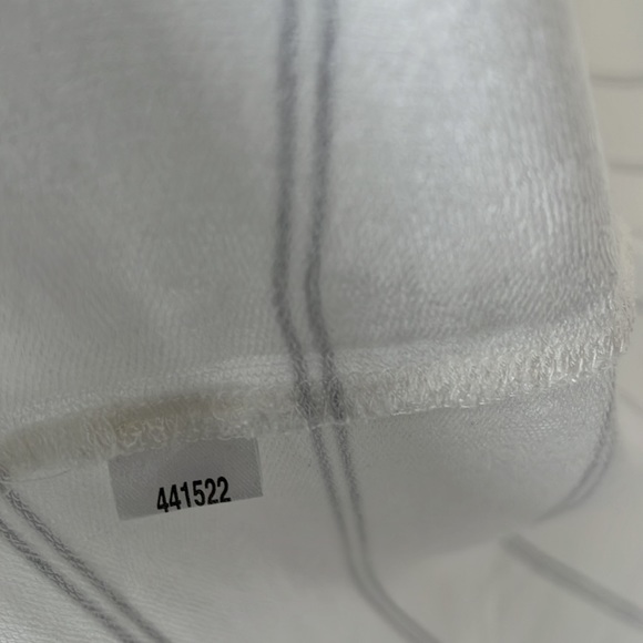 LOFT OUTLET LOUNGE XS Short Sleeve White and Gray striped Shirt. - Picture 11 of 16